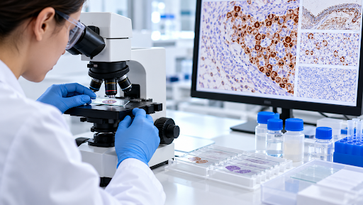 Why Can Calretinin Staining Vary Across Different Tissue Samples?